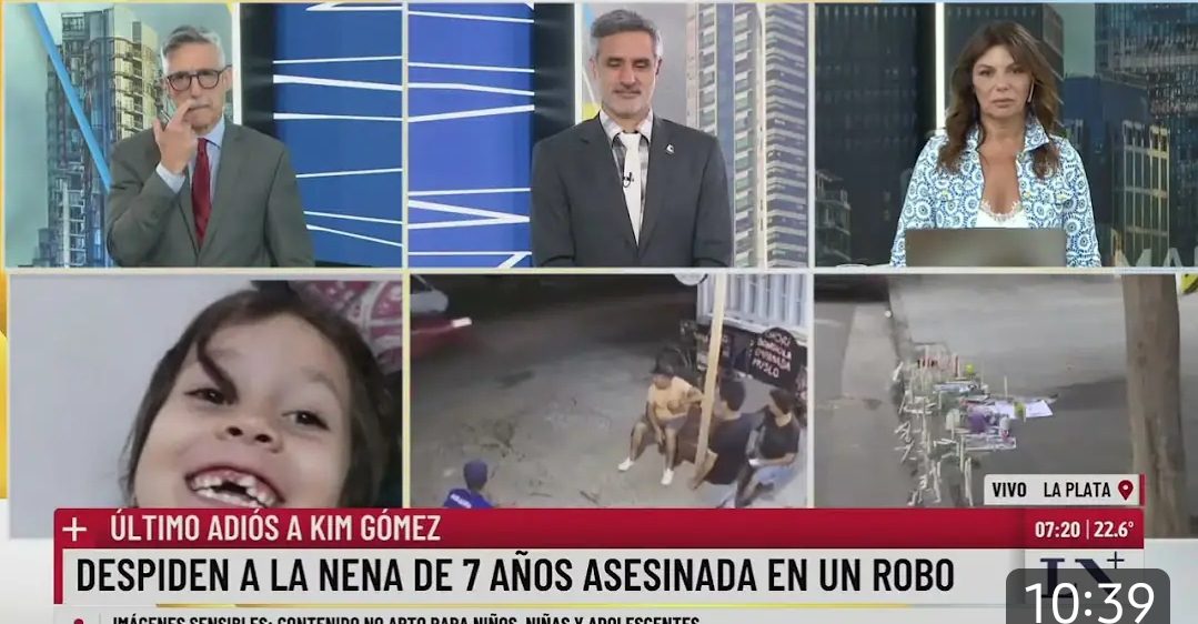 Marcha e incidentes en La Plata por el crimen de Kim, la nena de 7 años ...