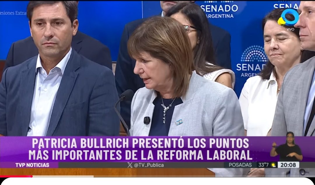 Patricia Bullrich presentó los puntos más importantes de la reforma laboral